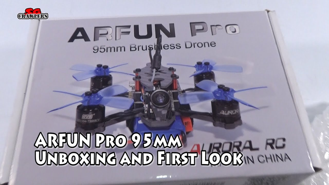 Unboxing ARFUN Pro 95mm Mini Brushless FPV Racing Drone  -  BNF WITH FRSKY 8CH RECEIVER