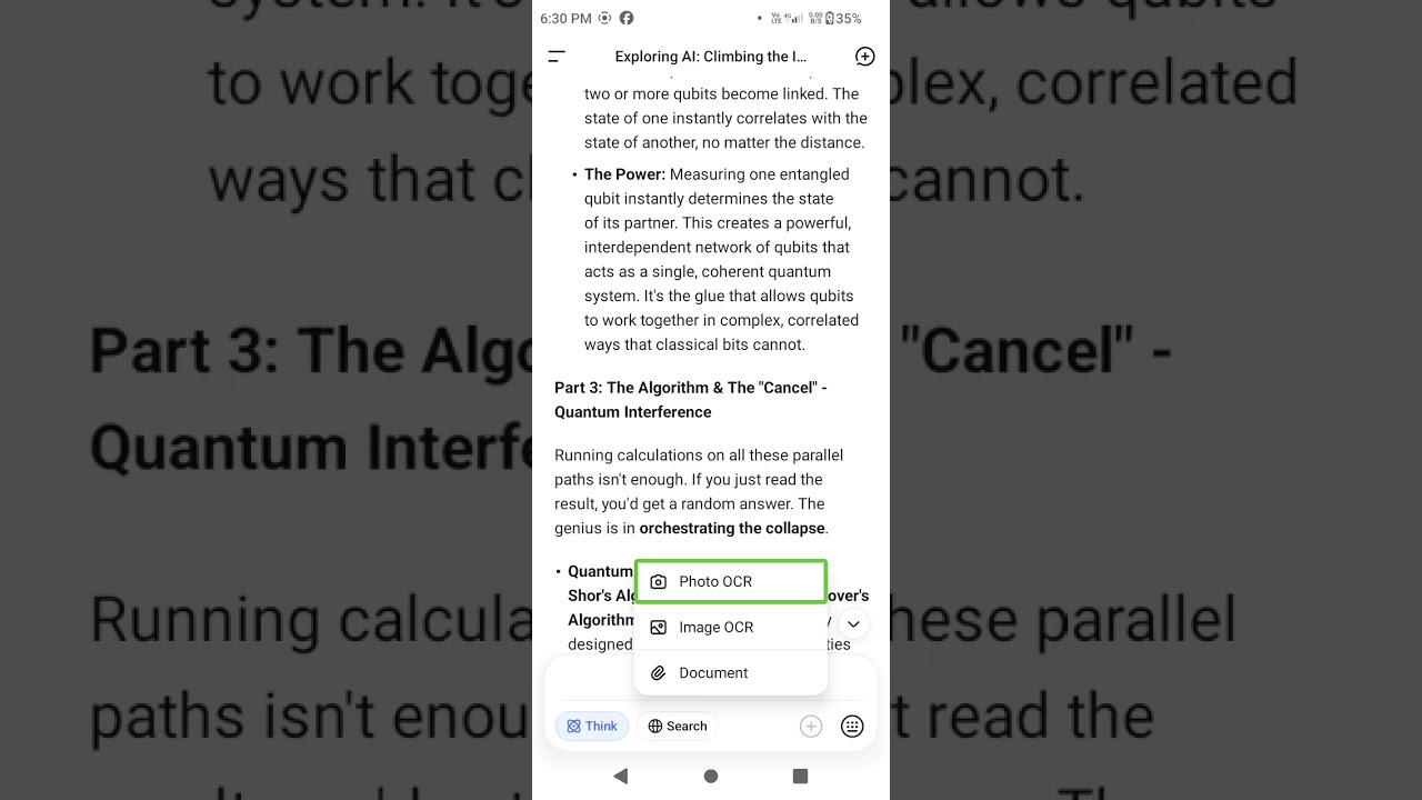 Exploring DeepSeek: The Accessible, Free Reasoning and alternative AI; Exploring with TalkBack.