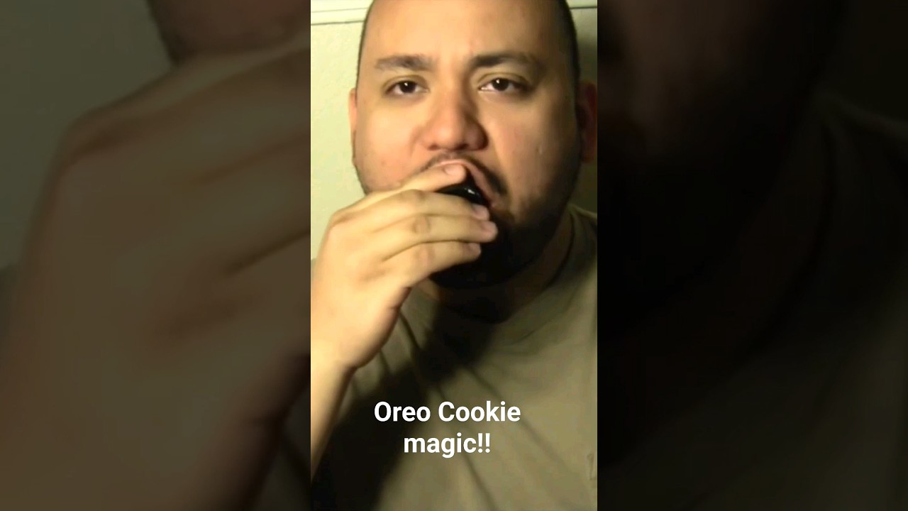 Biting an Oreo Cookie Magic Trick! 