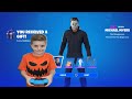 My 10 Year Old Kid Reaction To Me Gifting Him NEW Fortnite Halloween item Shop Skin MICHAEL MYERS