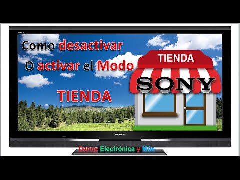 Como Desactivar el MODO Tienda en Televisor SONY.