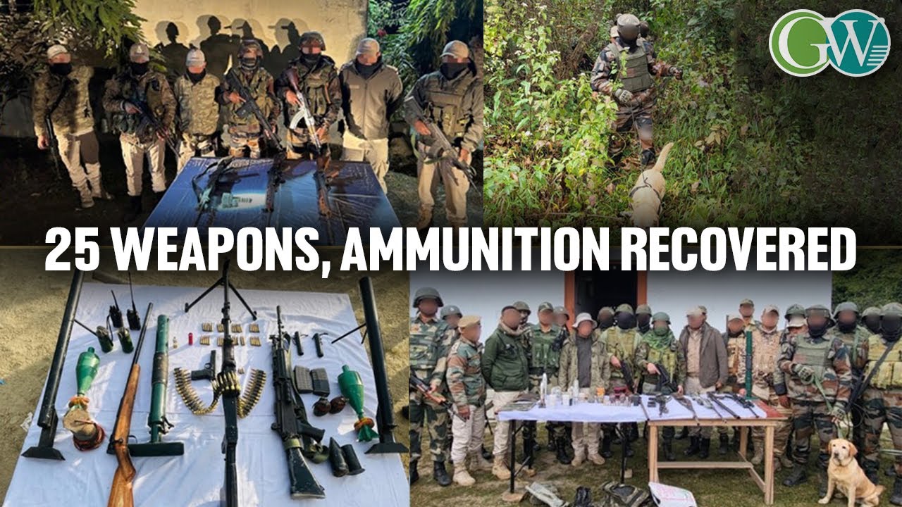 MNP: 25 WEAPONS, AMMUNITION RECOVERED IN 3 DIST