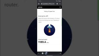 Samsung s21 ultra / Netgear RAX200 / Xfinity Speed Test