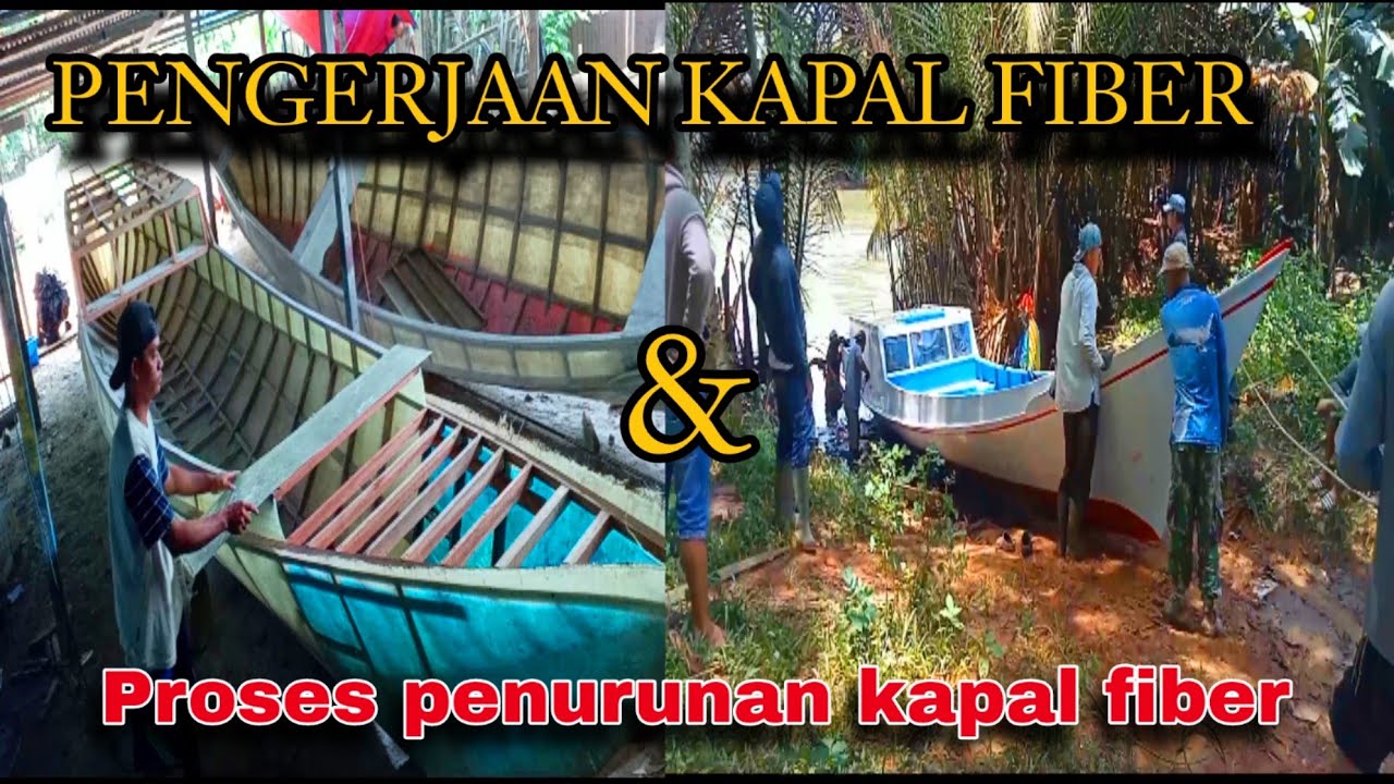 MENGERJAKAN KAPAL FIBER  UKURAN 11 METER