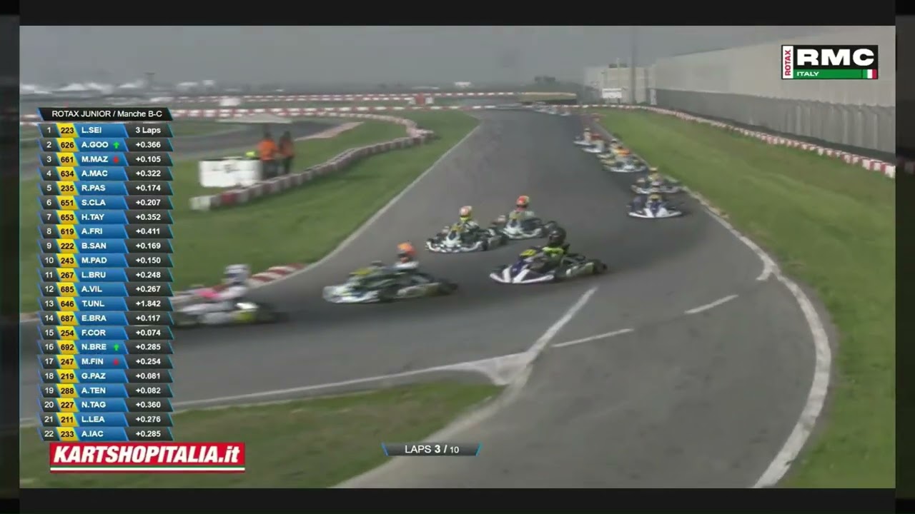 Seb Clark racing in Cremona in March 2026, testing ahead of RMC EuroTrophy