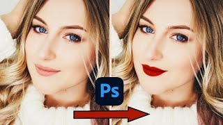 How To Create Realistic Lipstick | Change Lip Color in Easy Way | Adobe Photoshop CC screenshot 3