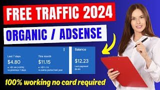 Get Free Website Traffic 2024 | Free website Traffic For AdSense Approval | Free  Organic Traffic