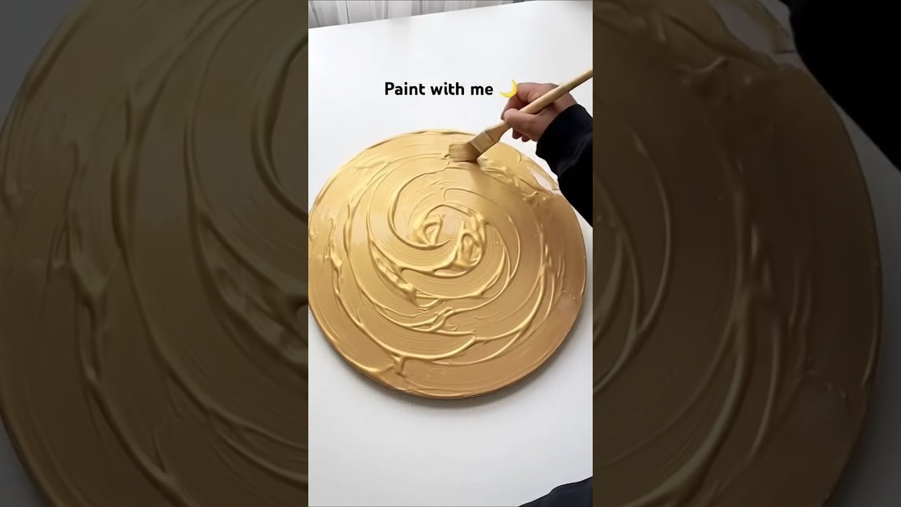 How to Arabic calligraphy in gold-leaf for beginners ✨ easy art 🌙 #art #artshorts #shorts