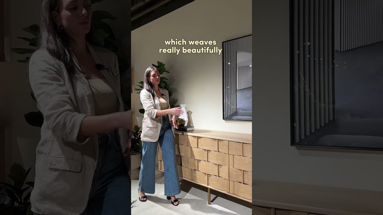 Luxury is in the details - intricate woven sculptured panels; functional with effortless style ✨