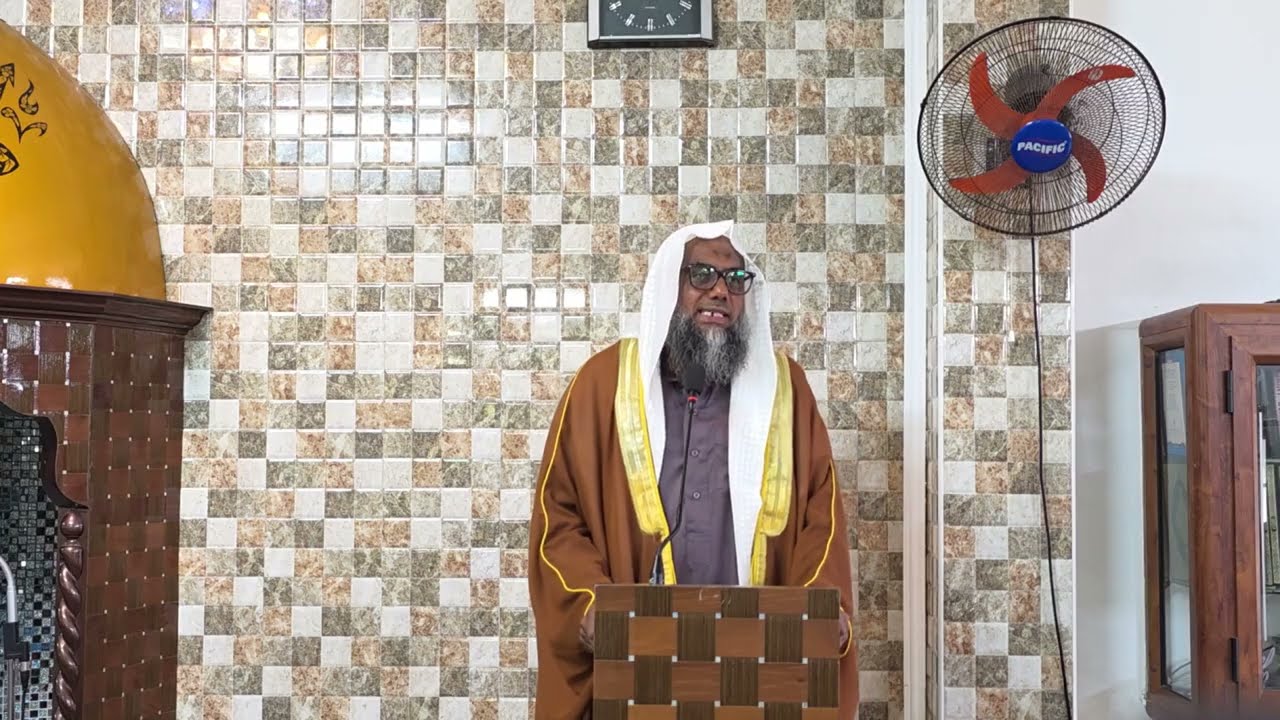 khutbah Jummah par fr Allymun hassen