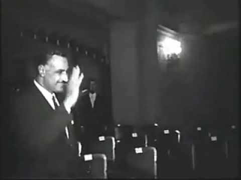 أم كلثوم في مشهد سينمائي من حفل جامعة القاهره ٢٠ أكتوبر عام ١٩٥٩