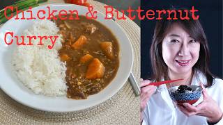 How to cook Chicken and Butternut Curry recipe - pressure cooker method. Easy Japanese curry recipe