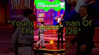 Lamine Yamal — Young Sportsman of The Year 2026 🏆 #football #highlights #shorts