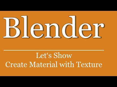 Let's Show #22 - Blender Material mit Textur erstellen | Blender Tutorial | Python | Scripting