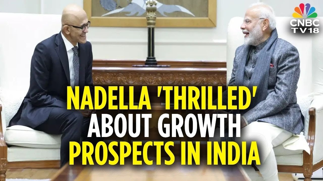 Генеральный директор Microsoft Сатья Наделла объявил об инвестициях в Индию в размере 17,5 миллиа...