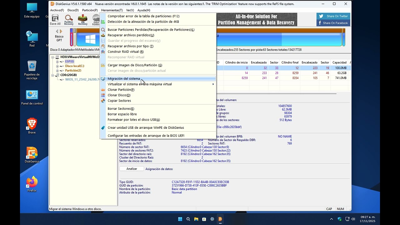 Disk Genius una multiherramienta para todo tipo de discos duros (incluye visa)