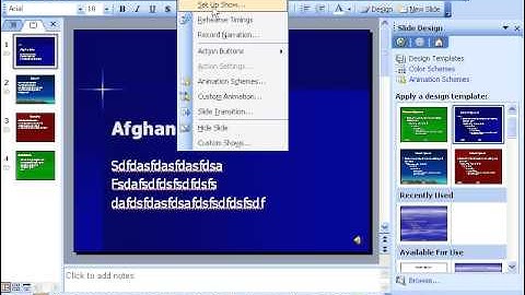 MS Powerpoint 2003 Part 5) in Dari / Farsi Omar Akbari