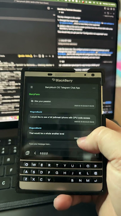 BlackBerry Passport BB10 #Telegram Updated #blackberry , the new version all around better