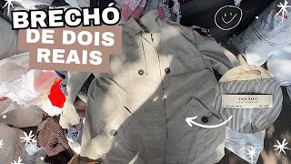 BRECHÓ DE R$2 | EM BRECHÓS COMIGO | mais fardos de inverno com peças incríveis