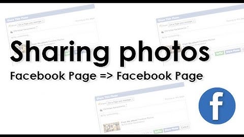 Sharing Photos from Facebook Photo Albums on a Facebook Page