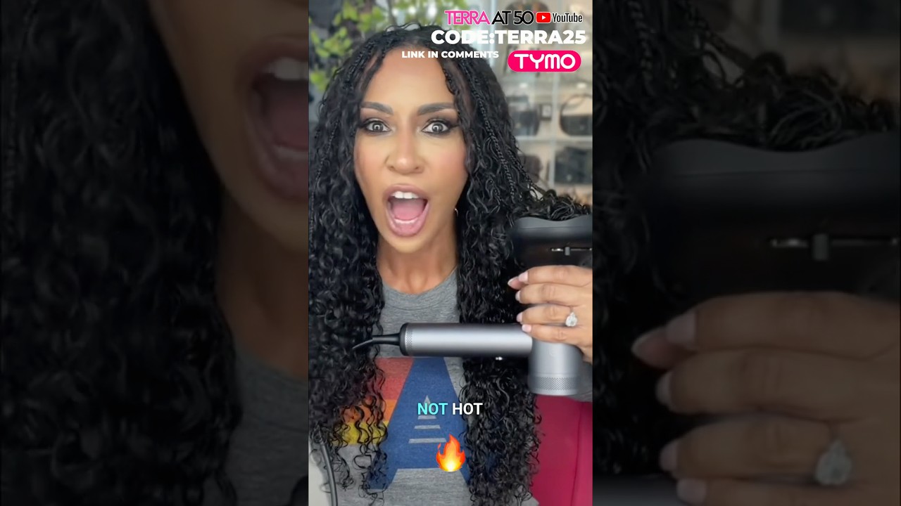 Dyson vs Tymo: My Curls Chose #tymobeauty #curlyhair #bohobraids #terraat50 #blackhair #over50