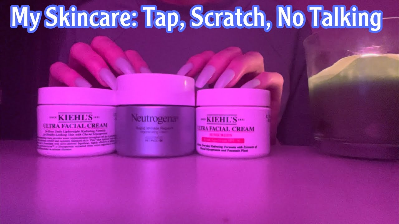 ASMR * Tapping & Scratching on Skin Care * No Talking * ASMRVilla YouTube