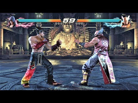 Jin Kazama vs Heihachi (Hardest AI) - Tekken 7 Arcade