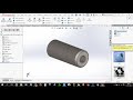 How to design Threaded dowel pin Female type in solidworks