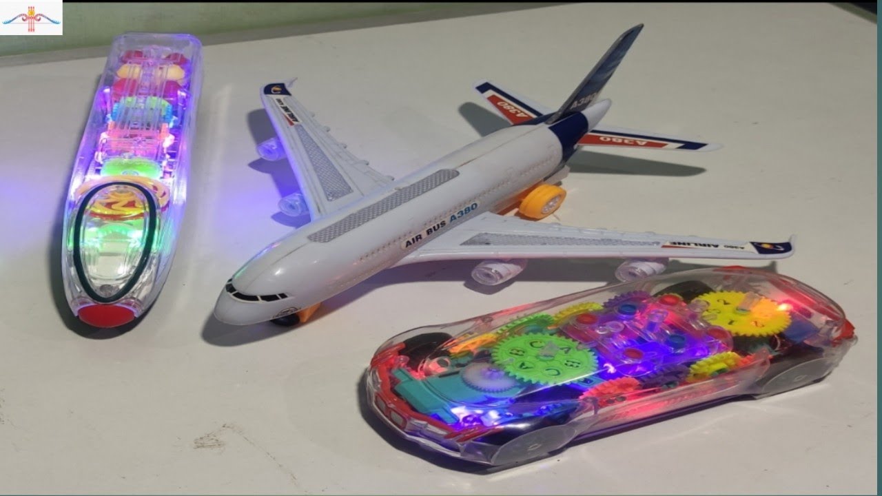 Clarity concept car!! Transparent gear Train!! Airoplane A380!! crazy concept car unboxing &testing