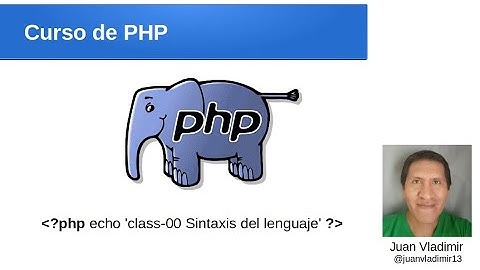 01 Introduccion al lenguaje PHP
