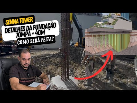 Details of the FOUNDATION OF THE WORLD'S LARGEST RESIDENTIAL BUILDING the Senna Tower
