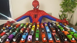 SPIDERMAN'S THOMAS & FRIENDS TRACKMASTER TOY TRAINS COLLECTION