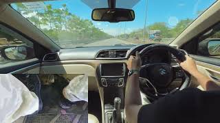 Ciaz Alpha - Petrol Manual | Casual Driving with Pedal cam