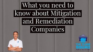 What you need to know about Water Mitigation and Mold Remediation companies