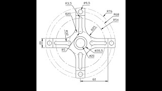 AutocAD 2D Practice Drawing-Basic & Advance Tutorial (Autocad 2020 )_Exercise 011