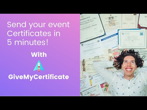 How to Generate send Certificate automatic via GiveMyCertificate on registered email id