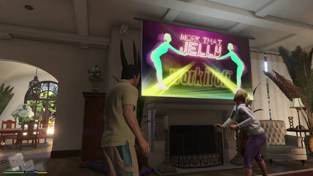 Grand Theft Auto V. Tracey De Santa dancing.