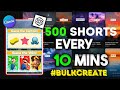 Create 500 reels  shorts in 10 mins using chat gpt  canva bulkcreate