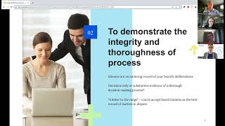 Create effective board minutes for your board