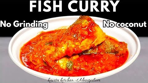 Fish Curry Recipe without grinding, No Coconut | Bachelor