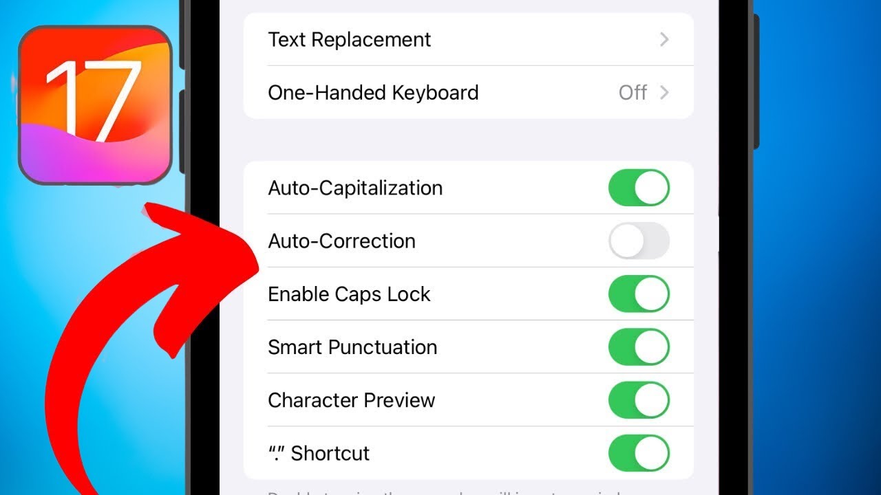 How to Turn Off Auto Correct and Prediction in iOS 17 - YouTube