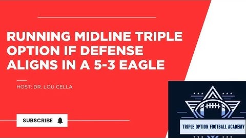 Running Midline Triple Option if Defense Aligns in a 5-3 Eagle 