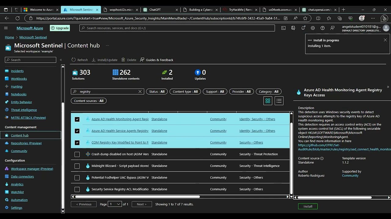Setting up Data Connectors and Parsing Logs and Alerts  from VMs to Sentinel