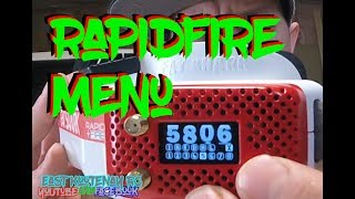 RapidFire Menu Overview