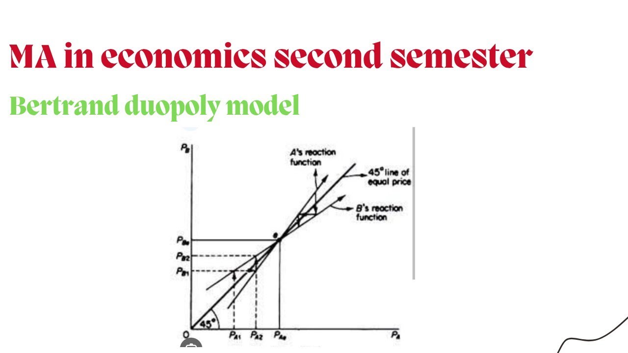 Bertrand duopoly model