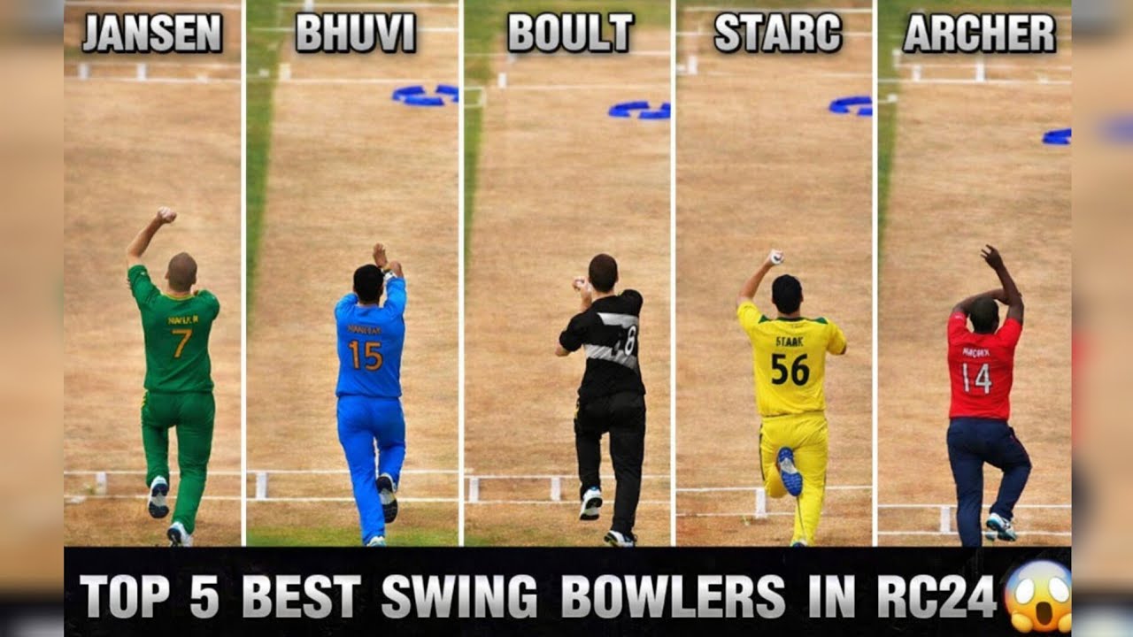 TOP 5 BEST SWING BOWLERS IN Real Cricket 24 | PK GAMING WORLD | # ...
