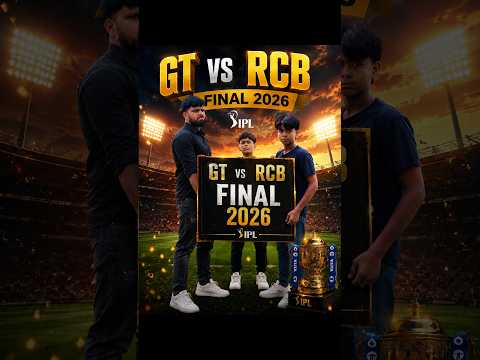 GT VS RCB FINAL 2026 #noorali786