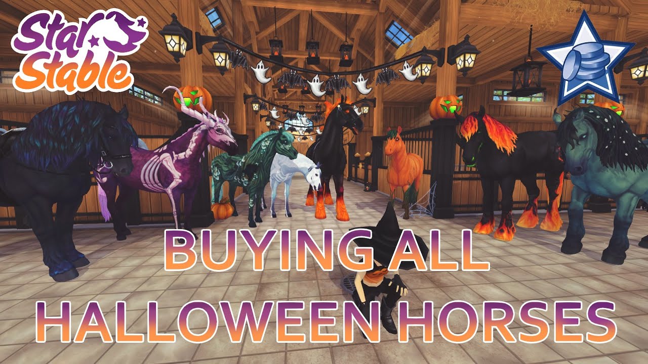 Buying ALL The Halloween Horses in Star Stable 10,000 Star Coin