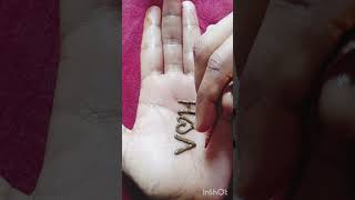 V💚H💚 tattoo mehndi design #hennatattoodesign#viralvideo#trendingshorts