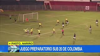 Selección Colombia Sub-20 perdió 1-2 contra Ecuador en partido preparatorio